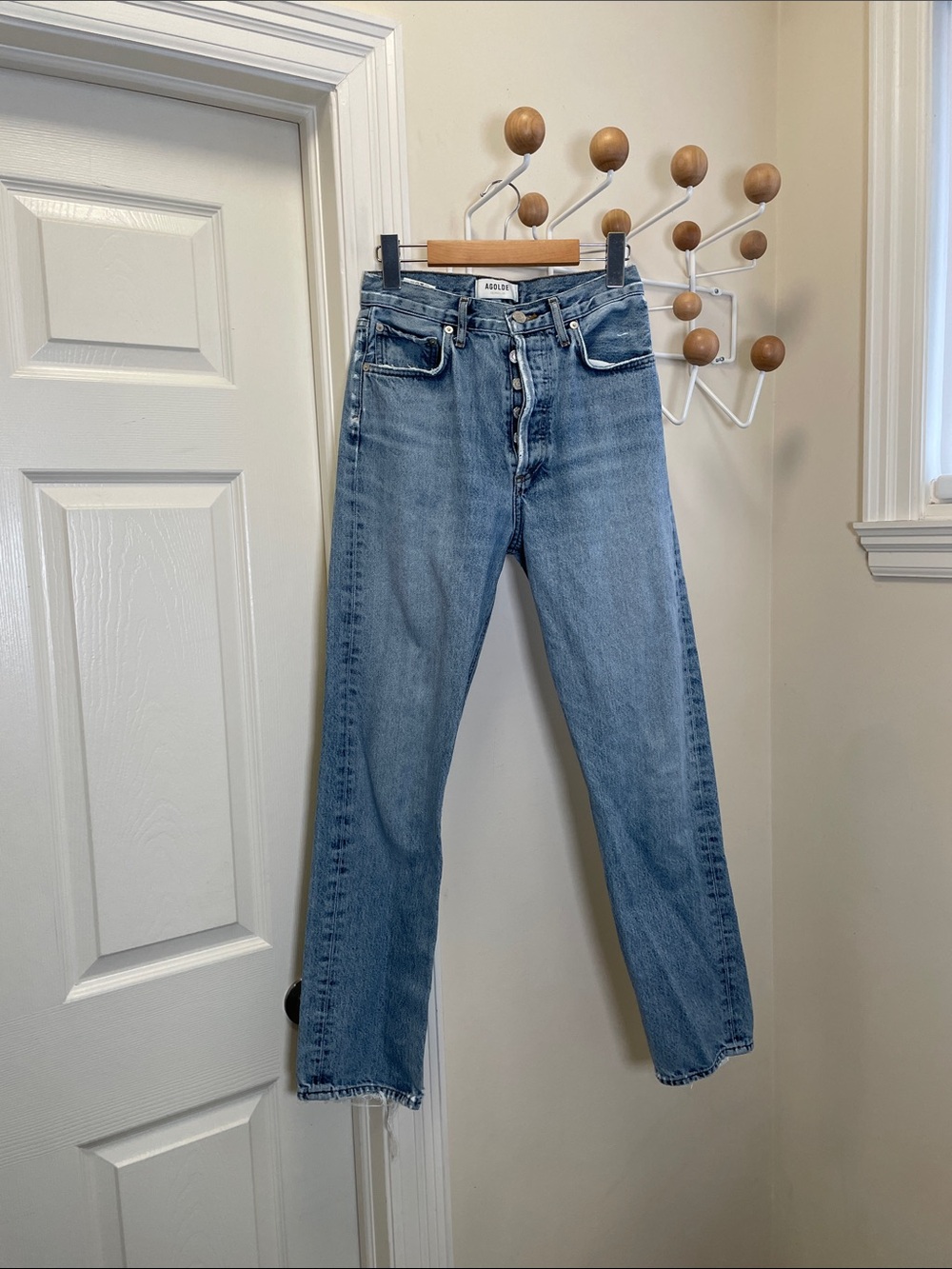 Agolde - 90's Straight Legged Denim Jeans - Blue - 25